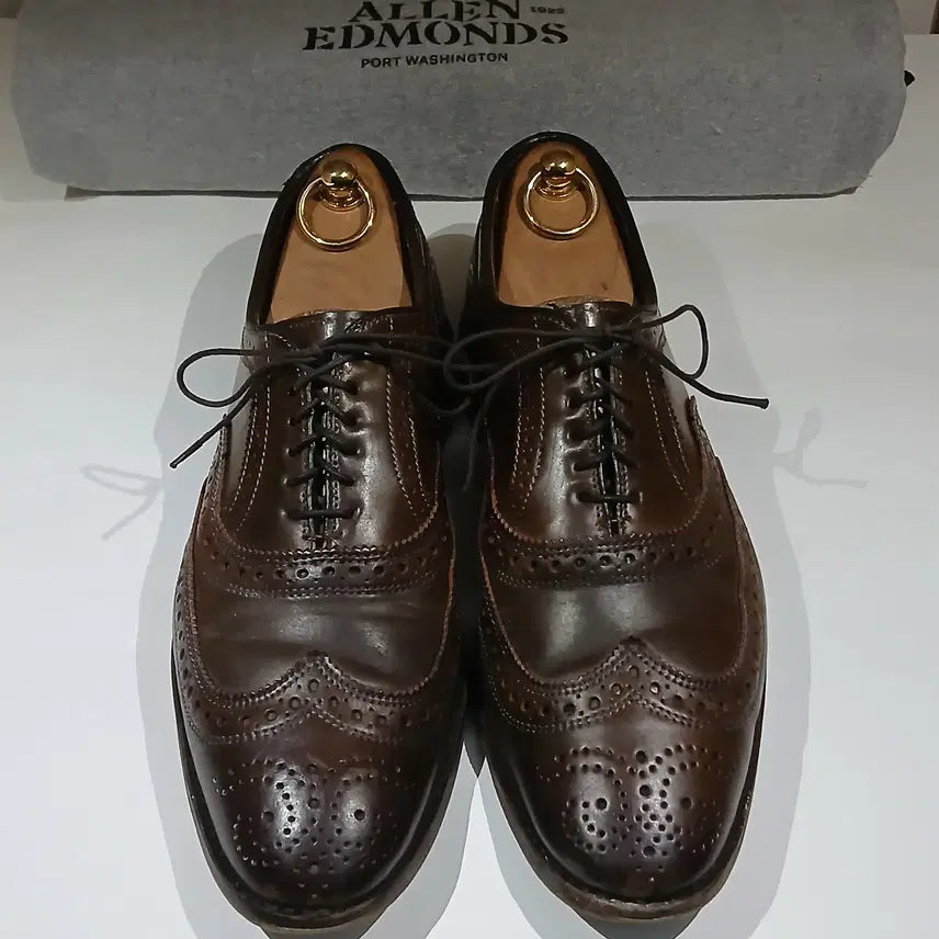 [BUNJANG] Allen Edmonds Cambridge Shell Cordovan Wingtip Shoes - Size 9 (Brown) / 판매] 알렌 에드먼즈 쉘코도반 알든 974 975 990 9901 윙팁9