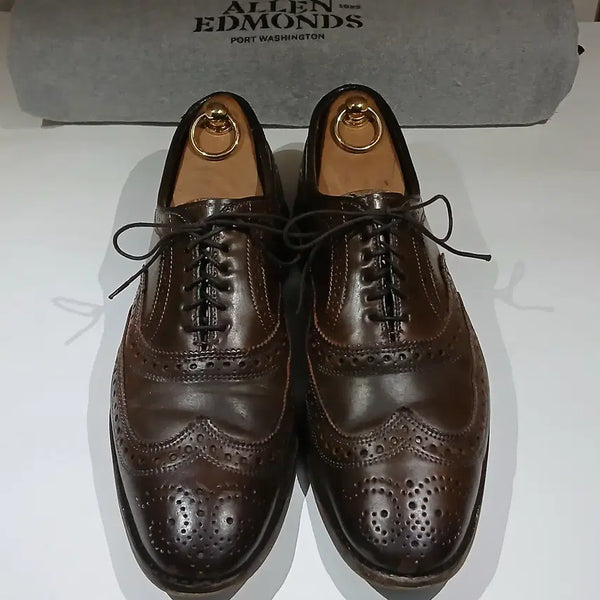 [BUNJANG] Allen Edmonds Cambridge Shell Cordovan Wingtip Shoes - Size 9 (Brown) / 판매] 알렌 에드먼즈 쉘코도반 알든 974 975 990 9901 윙팁9