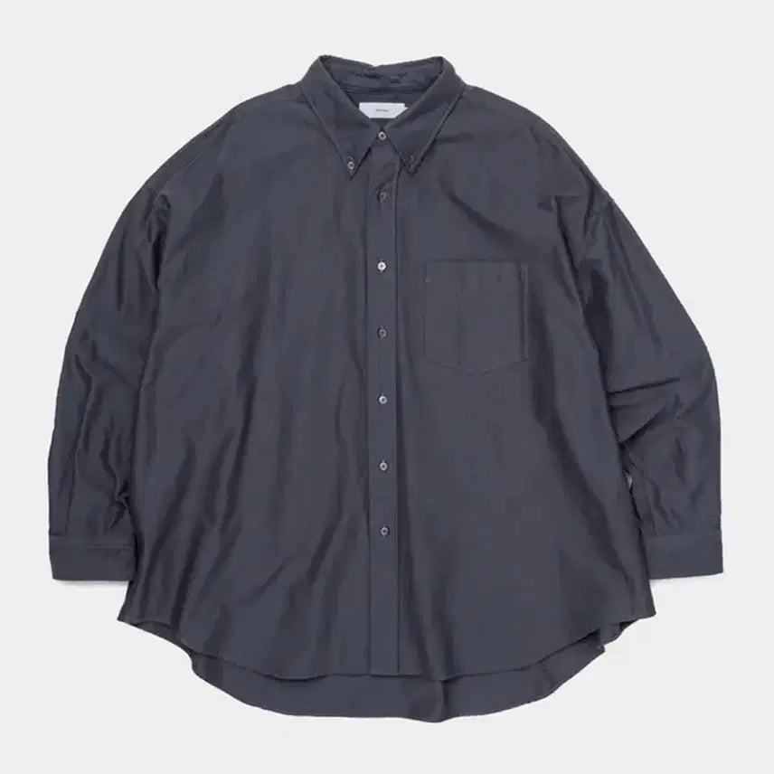 [BUNJANG] Graffpaper Oxford Shirt Grey / 그라프페이퍼 옥스포드 셔츠 그레이