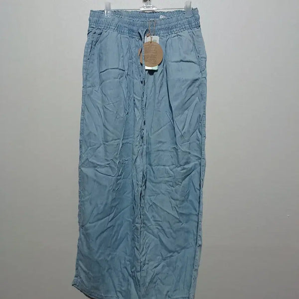 [BUNJANG] La Fiaf Women's Summer Sky Blue Wide Leg Pants (Size 66) / 새상품) 라삐아프 여성 여름 와이드팬츠 하늘색 66 (26A1117)