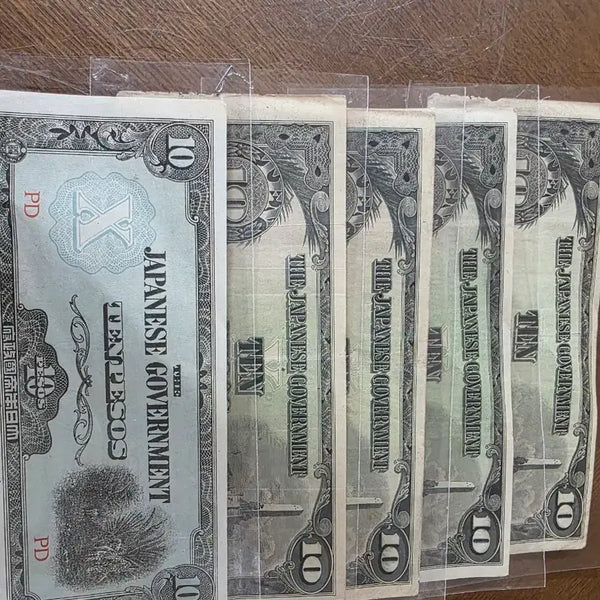 [BUNJANG] Japanese Government Military Currency Notes 10 Rupee & 10 Peso Bundle (15 Notes) / [희귀]일본군 점령지 군표 10루피 10페소 지폐 일괄(15장)