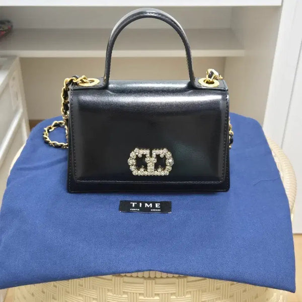 [BUNJANG] Time (Hansem) Mini Bag with Missing Jewel / 한섬타임 미니가방<큐빅하나빠짐>