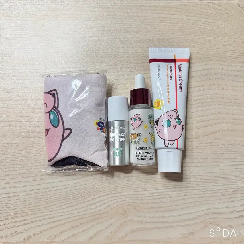 [BUNJANG] Centellian24 Madeca x Pokemon Collaboration Purin Sleep Mask Goods Set / 올리브영 포켓몬 마데카 크림 푸린 안대 굿즈 세트