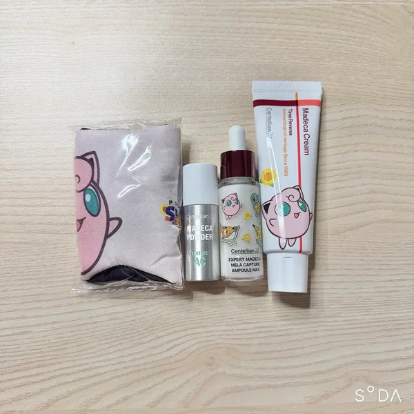 [BUNJANG] Centellian24 Madeca x Pokemon Collaboration Purin Sleep Mask Goods Set / 올리브영 포켓몬 마데카 크림 푸린 안대 굿즈 세트