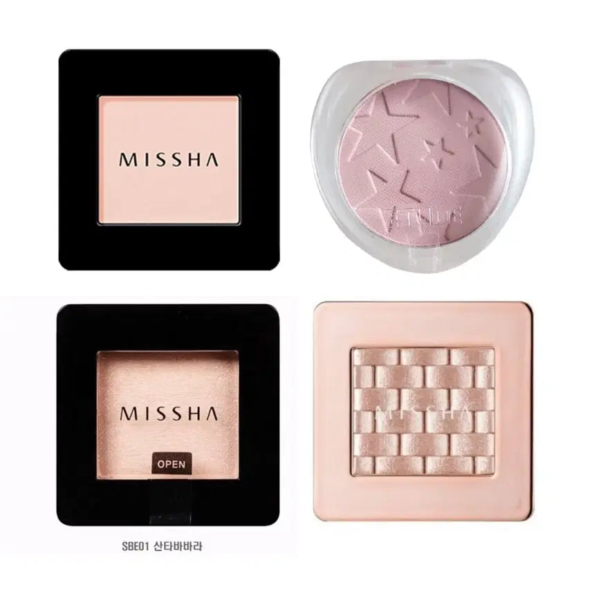 [BUNJANG] MISSHA ITAL-PRISM Eyeshadows & ETUDE House Eyeshadow (Taro Milk Tea Pudding) / 미샤 오피스코랄 산타바바라 이탈프리즘 에뛰드 타로밀크티라구