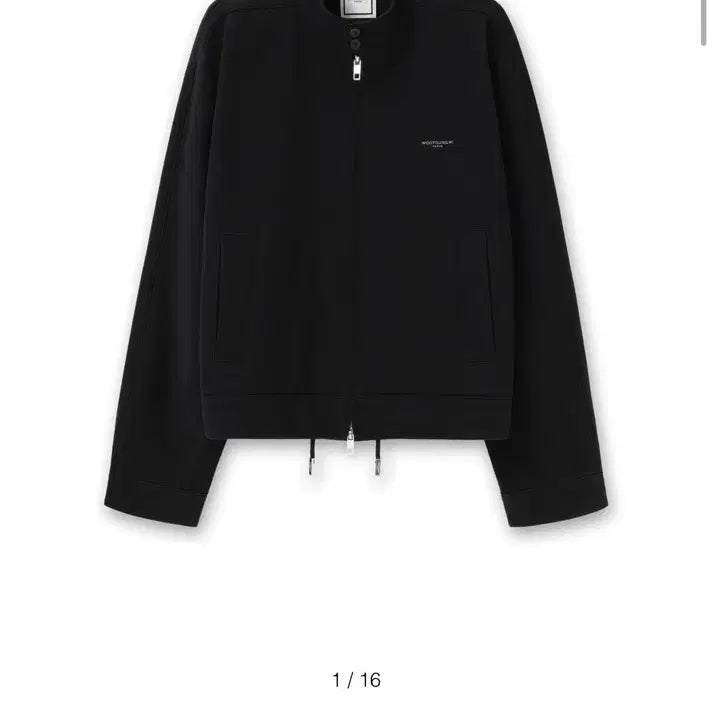 [BUNJANG] Wooyoungmi 26SS Black High-Neck Zip-Up T-Shirt / 우영미 26ss 블랙 하이넥 집업 티셔츠