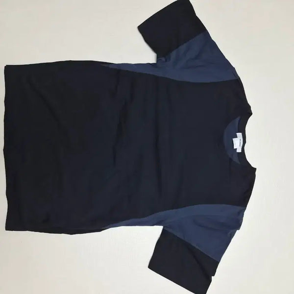 [BUNJANG] KELBURN Men's Color-Block Short-Sleeve T-Shirt Black / 캘번 KELBURN 남자 배색 반팔티셔츠 100 블랙