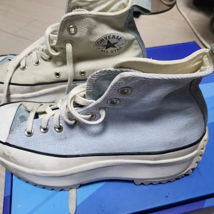 [BUNJANG] Converse Run Star Hike High Mixcolor Sneakers (250mm) / 컨버스 런스타 하이크 하이 믹스컬러 250mm 상태매우좋음