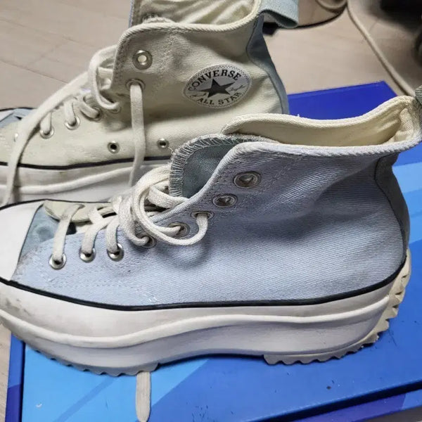 [BUNJANG] Converse Run Star Hike High Mixcolor Sneakers (250mm) / 컨버스 런스타 하이크 하이 믹스컬러 250mm 상태매우좋음
