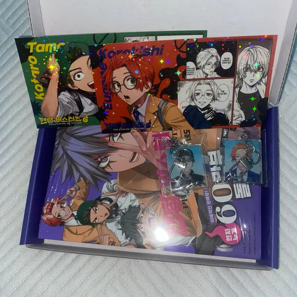 [BUNJANG] Phantom Busters Vol. 3 Limited Edition Book + Acrylic Keyring + Hologram Card Set Kotaro Yujin / 팬텀버스터즈 3 한정판 단행본+증사 키링 엽서 세트 코타로 유진