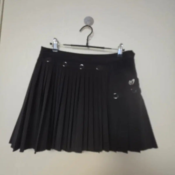 [BUNJANG] Master Bunny Pleated Skirt Black / 마스터바니주름 스커트 블랙