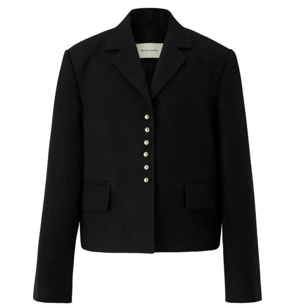 [BUNJANG] BEAMUSE MANSION Gold Button Tweed Jacket - Black / 비뮤즈맨션 Gold button tweed jacket - Black