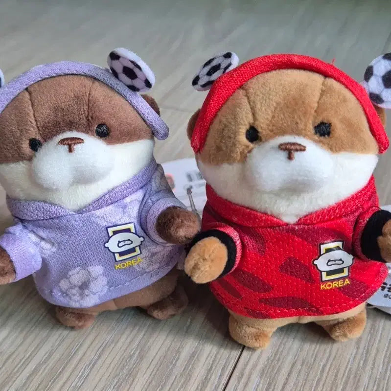 [BUNJANG] Usosojjang World Cup Mini Keychain Set (2 Types) / 축구선수 우소우소짱 월드컵 미니키링 2종1세트