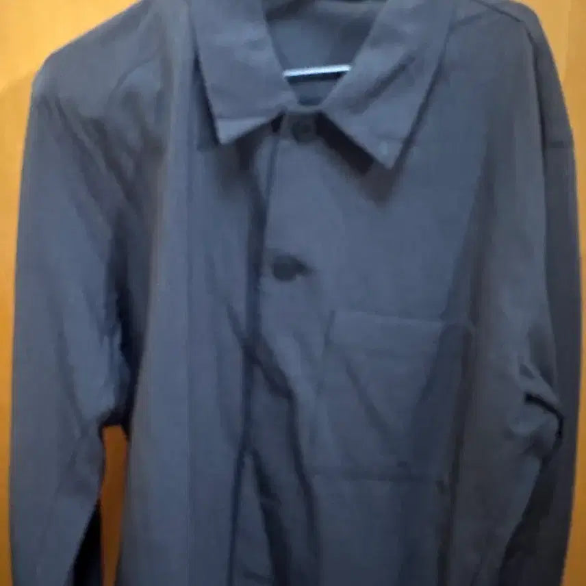 [BUNJANG] Uniqlo Basic Button-Down Shirt (Navy/Dark Gray, Size M) / 유니클로 셔츠