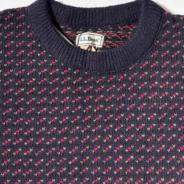 [BUNJANG] 80s LL Bean Birdseye Sweatshirt Knitwear / 80s LL bean(엘엘빈) 버드아이 스웻니트