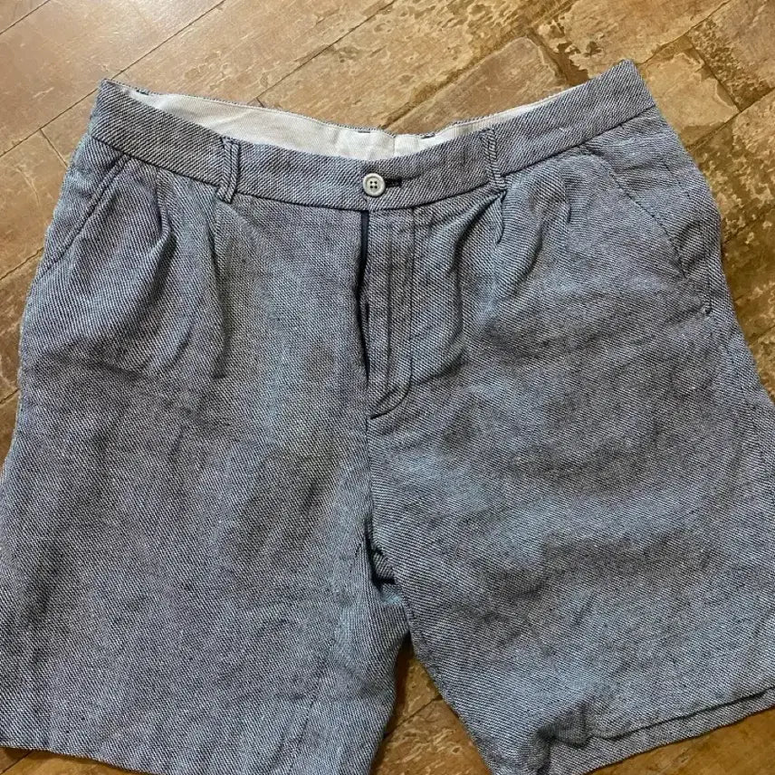 [BUNJANG] Customellow Patterned Linen Blend Shorts Size 33 (Waist 86cm) / 커스텀멜로우 반바지 86 (33사이즈)