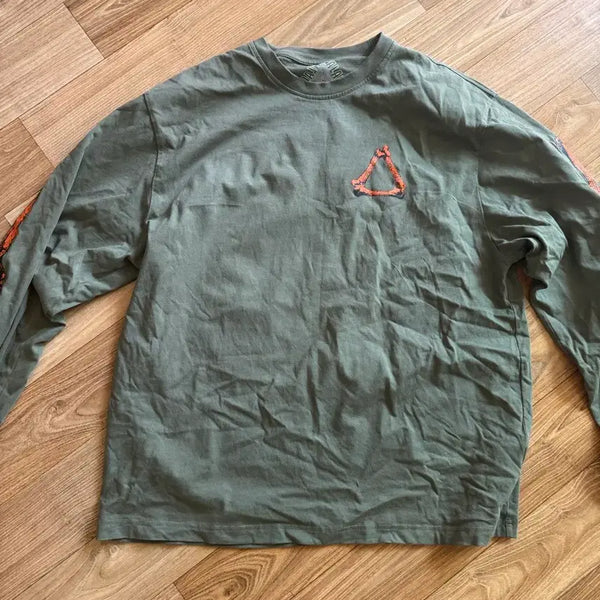 [BUNJANG] Palace Tri-Scribe Long Sleeve Khaki XXL / 팔라스 트라이본 롱슬리브 카키 xxl 2xl