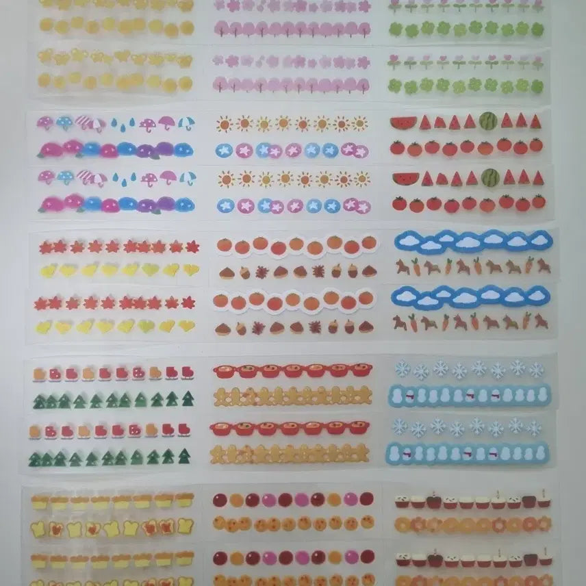 [BUNJANG] Die-cut Washi Tape Sticker Set / 키스컷 마테 스티커