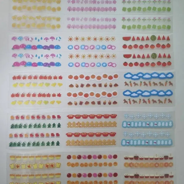 [BUNJANG] Die-cut Washi Tape Sticker Set / 키스컷 마테 스티커