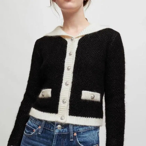 [BUNJANG] Maje Sailor Knit Cardigan Size 2 Lee Sung-kyung / 마쥬 세일러 니트 가디건 2사이즈 이성경