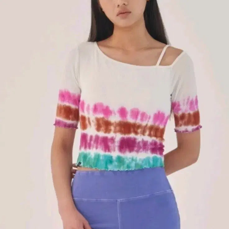[BUNJANG] Oziz Rayon One-Shoulder Short Sleeve Camisole S / 오즈이즈 레이온 원숄더 숏슬리브 캐미솔 S