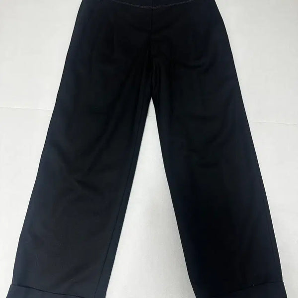 [BUNJANG] KUHO Black Wide Slacks Size S / [상태최상] 구호 슬랙스 블랙/와이드 55(95/39)