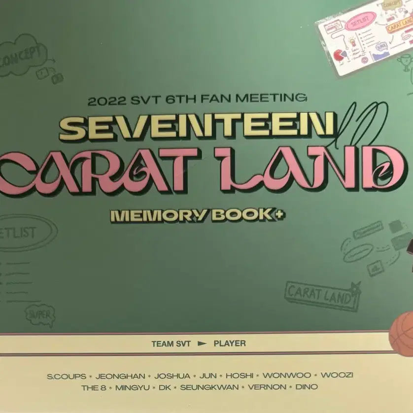 [BUNJANG] SEVENTEEN 2022 CARAT LAND Memory Book / 세븐틴 2022 팬미팅 캐럿랜드 메모리북