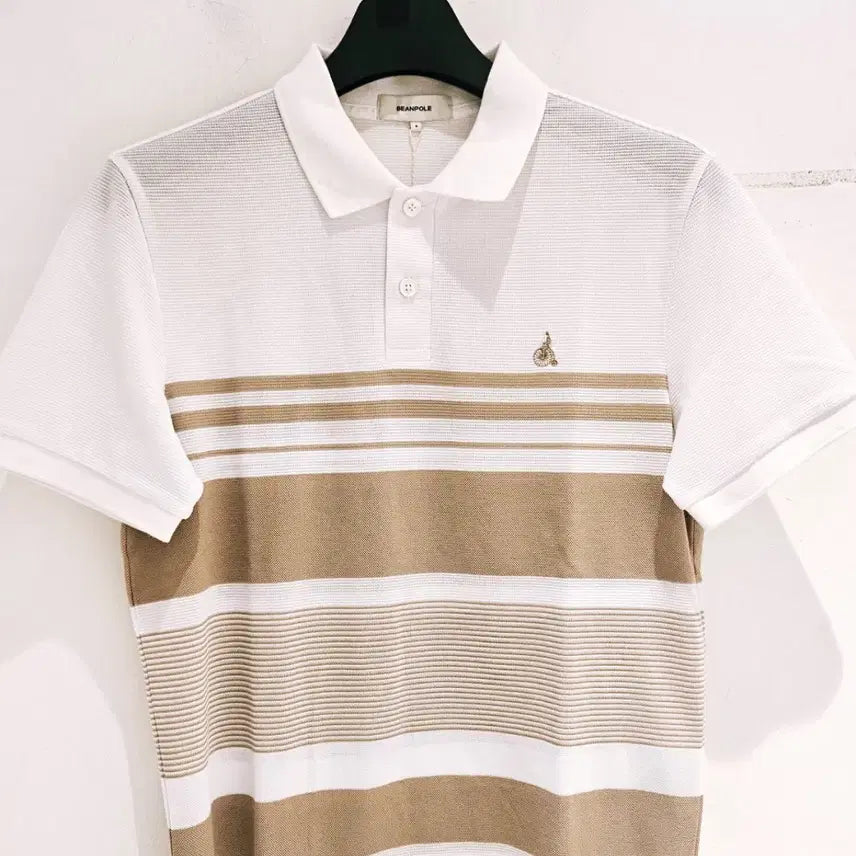 [BUNJANG] Beanpole Men's Block Collar Neck T-Shirt / (새상품) 빈폴 남성 티셔츠
