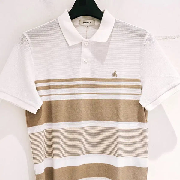 [BUNJANG] Beanpole Men's Block Collar Neck T-Shirt / (새상품) 빈폴 남성 티셔츠