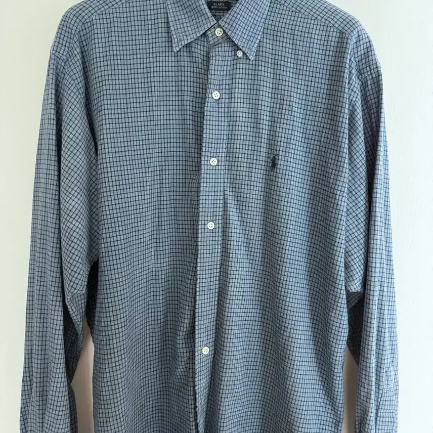[BUNJANG] Polo Ralph Lauren Check Shirt Blue / 폴로 랄프로렌 체크 셔츠 블루