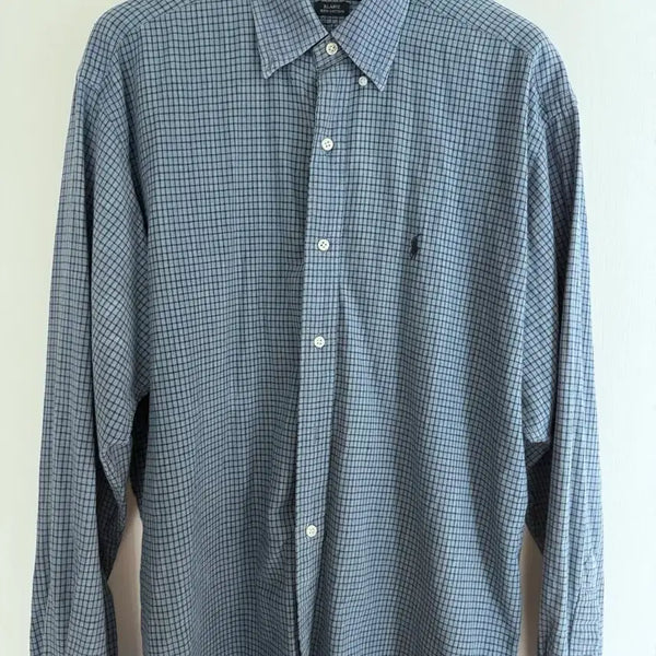[BUNJANG] Polo Ralph Lauren Check Shirt Blue / 폴로 랄프로렌 체크 셔츠 블루