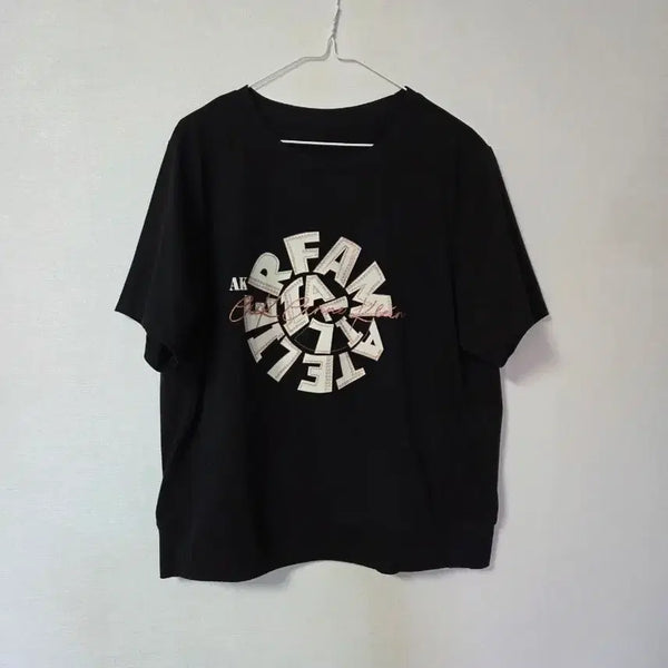 [BUNJANG] Dennis Round Neck Short Sleeve T-Shirt / 빅사이즈 라운드넥 반팔티 88