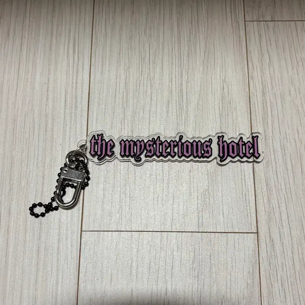 [BUNJANG] Mysterious Hotel Y2K Logo Keyring / 미스테리어스호텔 y2k 로고 키링
