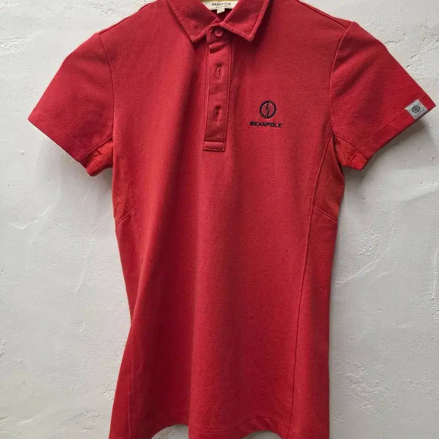 [BUNJANG] Beanpole Red Short-Sleeve Collar T-Shirt Size S / [상태좋음] 빈폴 카라티 레드/반팔/골프  S