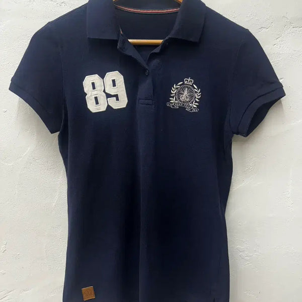 [BUNJANG] Beanpole Navy Short-Sleeve Polo Shirt Size S / [상태좋음] 빈폴 카라티 네이비/반팔 90