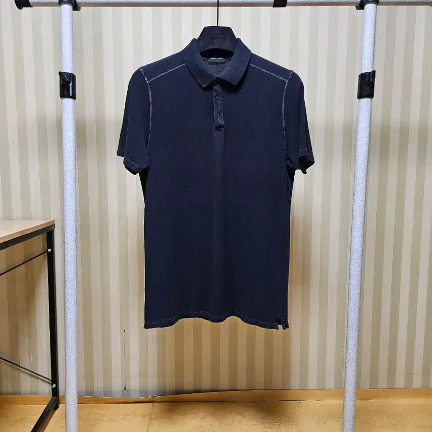 [BUNJANG] Roberto Collina Pique Cotton Polo Shirt Black / 로베르토콜리나 피케 코튼 50