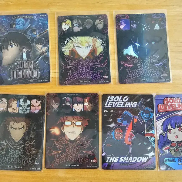 [BUNJANG] Solo Leveling Collectible Cards Bundle Set (HR, UR, SR) / [긴급할인] 나혼렙 카드 HR UR SR 7장 일괄 등급용