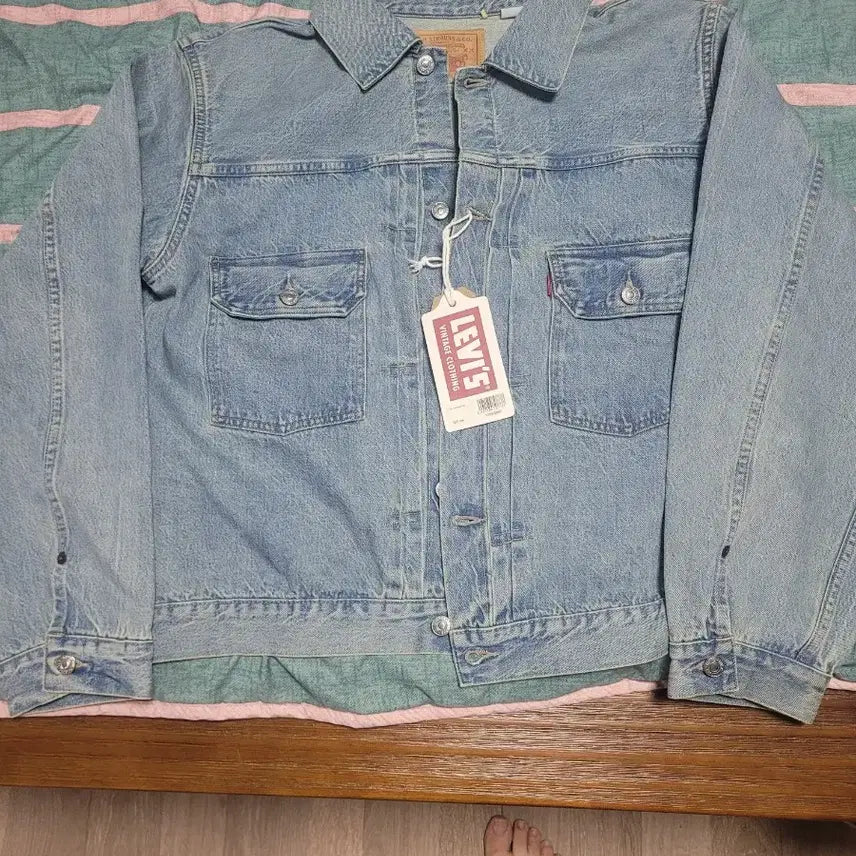 [BUNJANG] Levi's LVC Harlequin Denim Jacket T-Back Size 44 / 리바이스 LVC 할리퀸 청자켓 T백 44사이즈 팝니다.