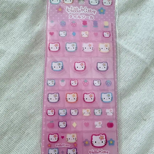 [BUNJANG] Hello Kitty Classic Sticker Set / 키티 블록스티커 고전키티 스티커