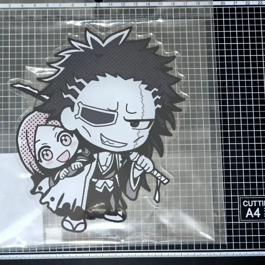 [BUNJANG] Bleach Kenpachi & Yachiru BIG Monocolor Acrylic Stand / [새상품] 블리치 켄파치 BIG 모노컬러 아크릴스탠드 야치루