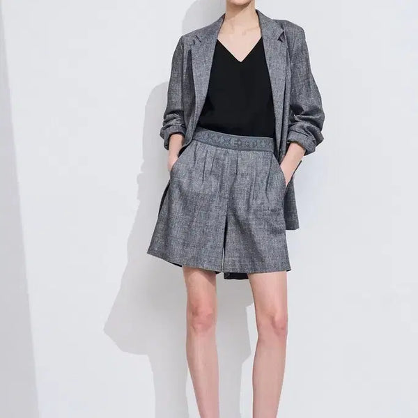 [BUNJANG] Time Square Linen Blend Banding Shorts / 한섬 타임 린넨 블렌드 밴딩 쇼츠
