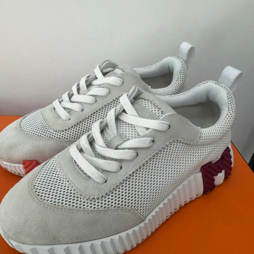 [BUNJANG] Hermès Bouncing Blanc Two-Tone Shoes Size 37 / [판완]에르메스 바운싱 블랑 투톤 37/235-240 사이즈