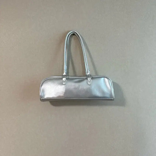 [BUNJANG] Silver Baguette Shoulder Bag / 무배송 ))실버 바게트 숄더백