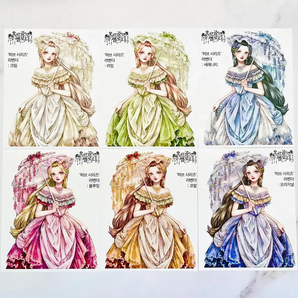 [BUNJANG] Creampeach Orgol Melody Herb Series Sticker Set (30pcs) / [인스] 오르골멜로디 6월 신상 허브시리즈 5종 세트