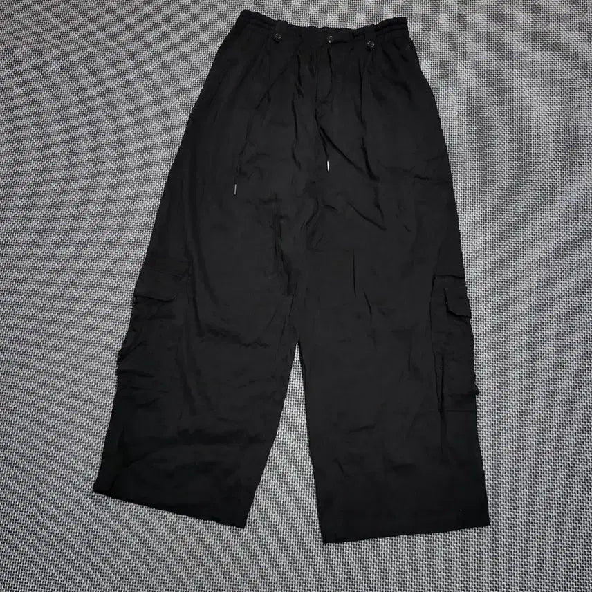 [BUNJANG] Songzio Homme Signature Tape Cargo Pants Black / 송지오옴므 시그니처 테이프 카고 팬츠 블랙 (82)