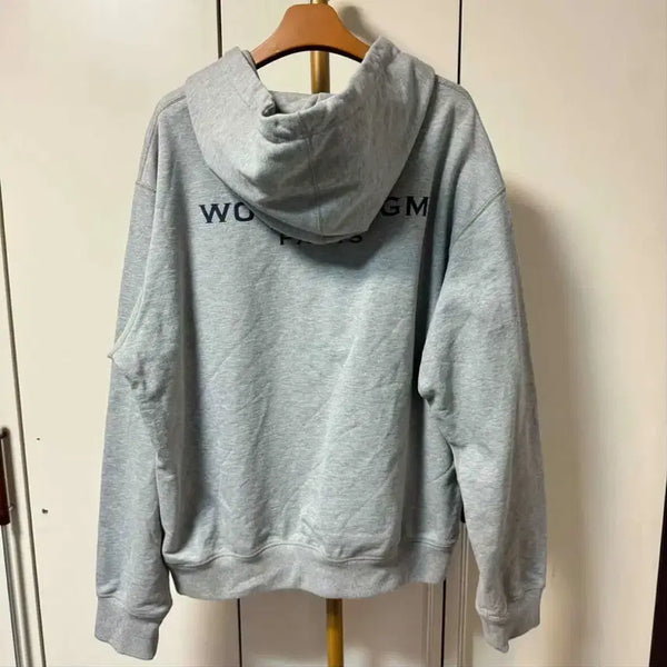 [BUNJANG] WOOYOUNGMI Grey Hoodie Size 46 / 우영미 후드티 (풀구성)