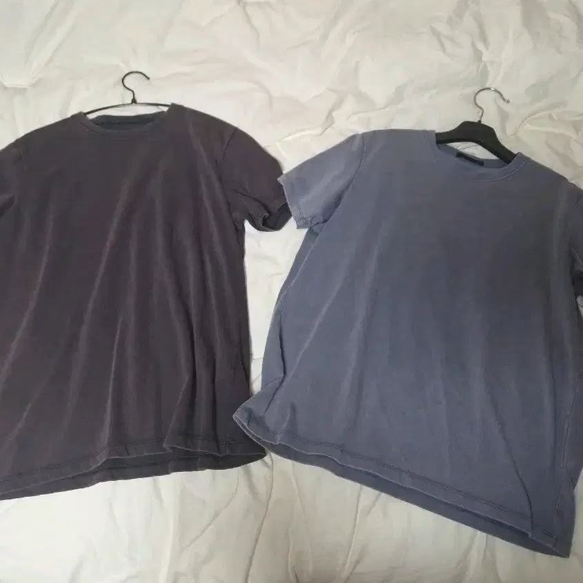 [BUNJANG] DIVEIN Washed Regular T-Shirt (Blue, Purple) / 다이브인 워시드 레귤러 티셔츠 블루,퍼플