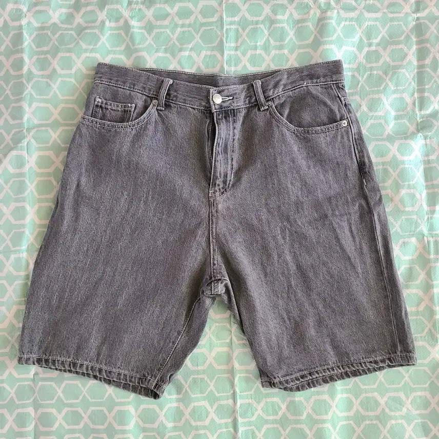 [BUNJANG] 8seconds Denim Short Pants (Black) / 에잇세컨즈 데님 쇼트팬츠 (블랙진 반바지)
