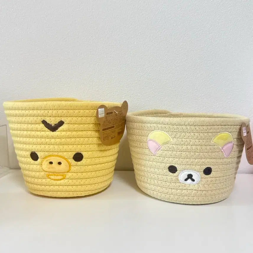 [BUNJANG] San-X Korilakkuma Rilakkuma Kii Basket Organizer / 산엑스 코리락 리락쿠마 키이 바스켓 바구니 정리함