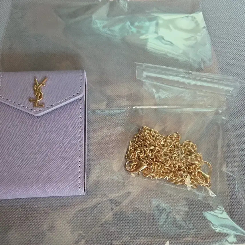[BUNJANG] Purple Card Holder Mini Cross Bag / 퍼플 카드지갑 미니 크로스백 (미사용)